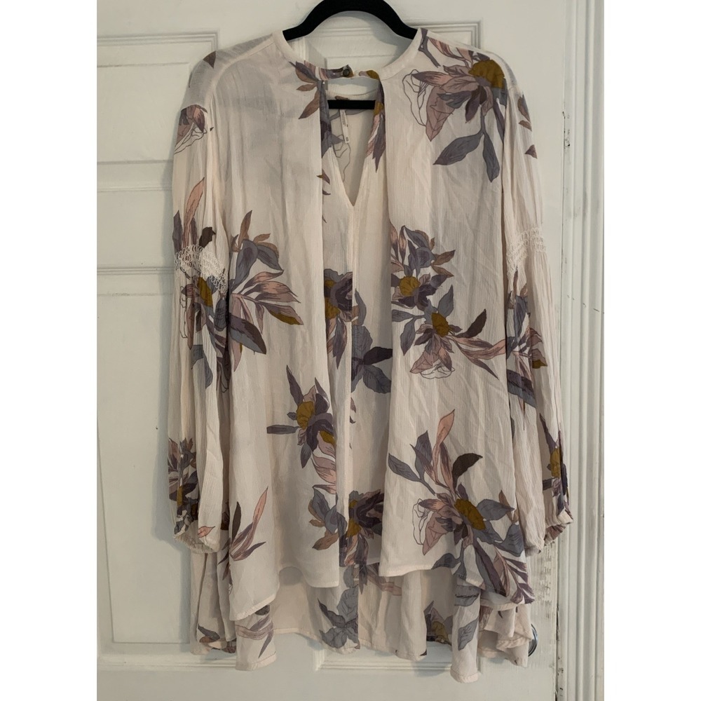 Free People Tree Swing Electric Orchid Choker Mini Tunic Dress XS - Picture 4 of 7